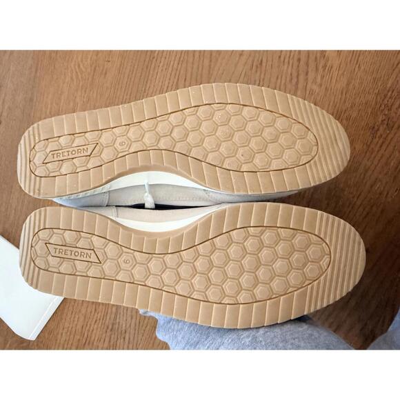 Tretorn Classic White and Green Sneakers - Picture 2 of 4